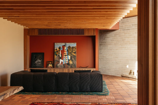 A House Defined by Colour, Material and Light