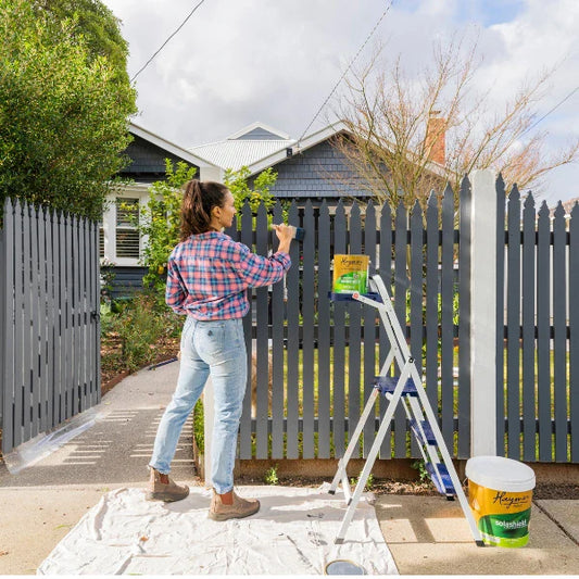 Repainting of Faded Fences