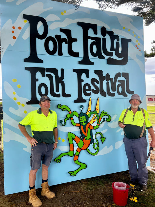 Paint making the magic happen in Port Fairy