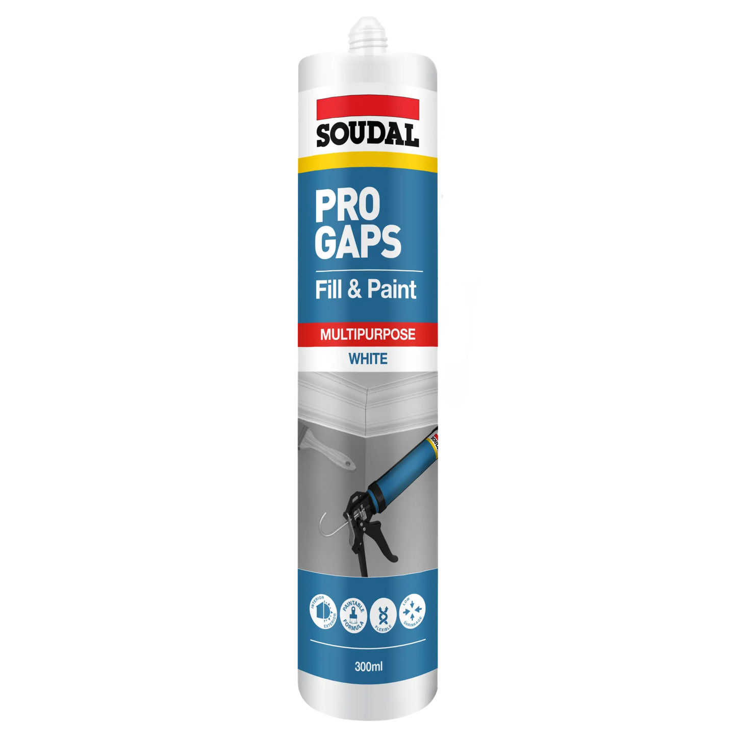 Soudal Pro  Gaps Fill & Paint 300ml